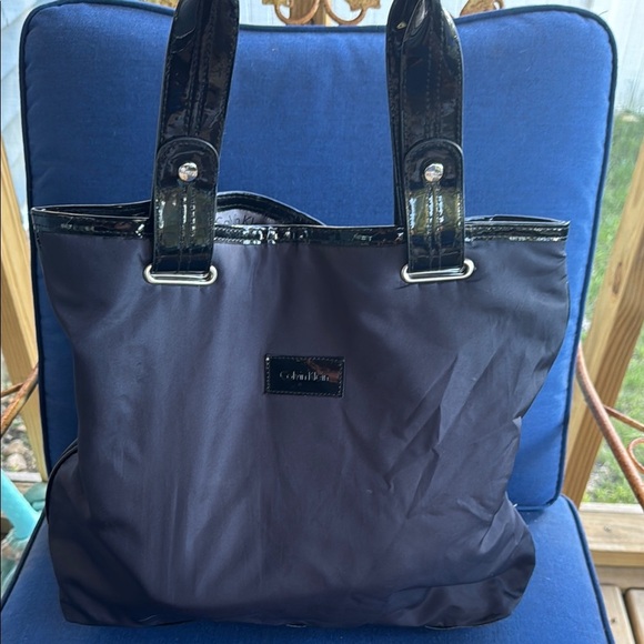 Calvin Klein Black Tote with Silver Accents and Spacious Design - Picture 2 of 8